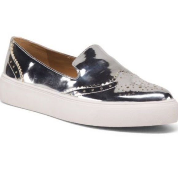 FRANCO SARTO Womens Metallic Slip on Sneaker - Picture 2 of 8